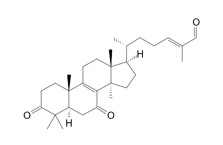 LUCIALDEHYDE-B;(24E)-3,7-DIOXO-5-ALPHA-LANOSTA-8,24-DIEN-26-AL