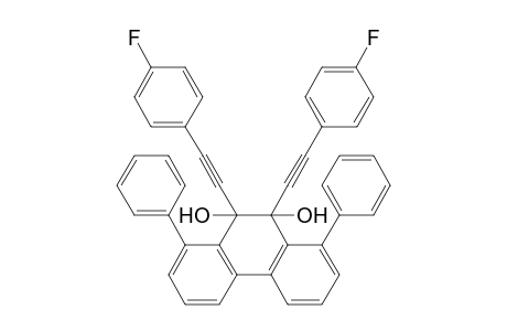 9,10-Bis[(4-fluorophenyl)ethynyl]-1,8-diphenyl-9,10-dihydrophenanthrene-9,10-diol