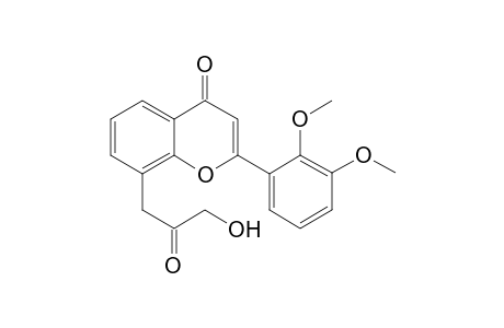 8-(3-HYDROXY-2-OXO-PROPYL)-2',3'-DIMETHOXYFLAVONE