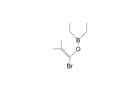 DIETHYLBORINIC ACID, 1-BROMO-2-METHYLPROPENYL ESTER