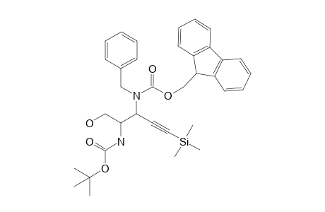 (2-(9H-Fluoren-9-ylmethoxycarbonylamino)-1-hydroxymethyl-4-trimethylsilylbut-3-ynyl)carbamic acid 1,1,dimethylethyl ester