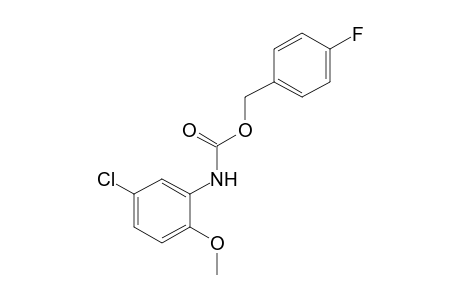 5-chloro-2-methoxycarbanilic acid, p-fluorobenzyl ester
