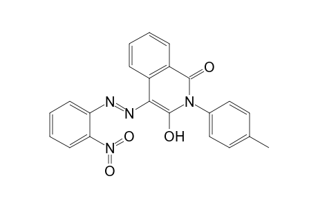 1,2-Dihydro-1-oxo-2-(4-tolyl)-3-hydroxy-4-(2-nitrophenylazo)isoquinoline