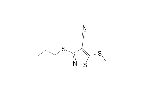 4-Isothiazolecarbonitrile, 5-(methylthio)-3-(propylthio)-