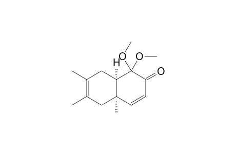 (4aR*,8aR*)-1,1-Dimethoxy-4a,6,7-trimethyl-1,2,4a,5,8,8a-hexahydro-2-naphthalenone