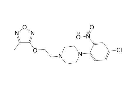 1-(4-Chloro-2-nitrophenyl)-4-{2-[(4-methyl-1,2,5-oxadiazol-3-yl)oxy]ethyl}piperazine