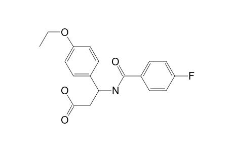 3-(4-Ethoxyphenyl)-3-[(4-fluorobenzoyl)amino]propanoic acid