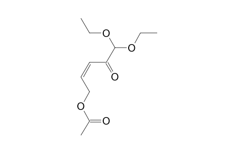 (Z)-5,5-diethoxy-4-oxopent-2-enyl acetate