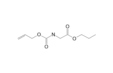 Glycine, N-allyloxycarbonyl-, propyl ester