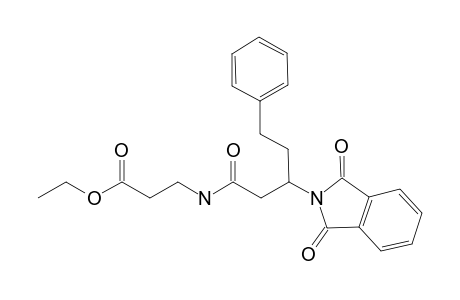 Ethyl 3-{[3'-(1'',3''-dioxo-1'',3''-dihydro-2H-isoindol-2''-yl)-5'-phenylpentanoyl]amino}-propanoate