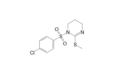 1-[(p-chlorophenyl)sulfonyl]-2-(methylthio)-1,4,5,6-tetrahydropyrimidine