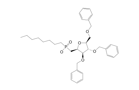 1-(OCTYL)-3,4,6-TRI-O-BENZYL-2,5-ANHYDROGLUCITYL-PHOSPHINIC-ACID