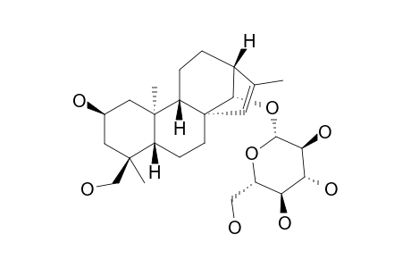 RANUNCULOSIDE-B;(2S,4S)-ENT-KAURAN-2-BETA,18-DIOL-15-EN-14-O-BETA-D-GLUCOPYRANOSIDE