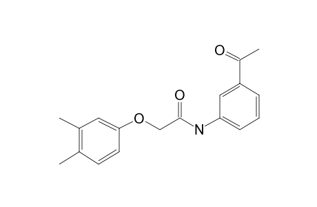 Acetamide, 2-(3,4-dimethylphenoxy)-N-(3-acetylphenyl)-