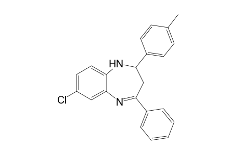 7-Chloranyl-2-(4-methylphenyl)-4-phenyl-2,3-dihydro-1H-1,5-benzodiazepine
