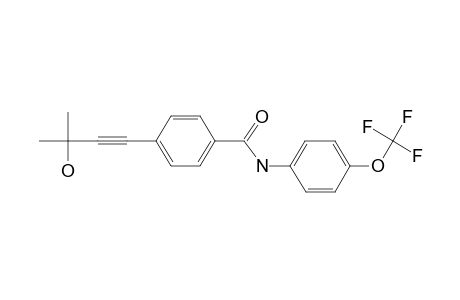 Benzamide, N-(4-trifluoromethoxyphenyl)-4-(3-hydroxy-3-methyl-1-butynyl)-