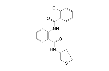 2-chloro-N'-(tetrahydro-3-thienyl)-N,2'-bibenzamide