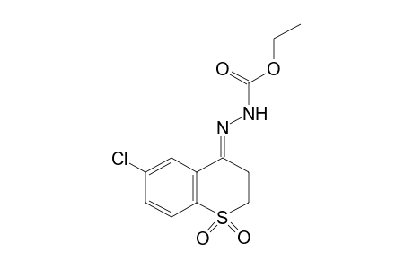 3-(6-chlorothiochroman-4-ylidene)carbazic acid, ethyl ester, S,S-dioxide