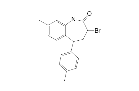 3-Bromanyl-8-methyl-5-(4-methylphenyl)-1,3,4,5-tetrahydro-1-benzazepin-2-one