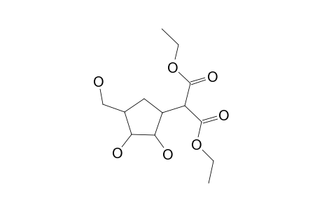 Diethyl (1'rs,2'sr,3'rs,4'sr)-2-[2',3'-dihydroxy-4'-(hydroxymethyl)cyclopent-2'-enyl]propanedioate