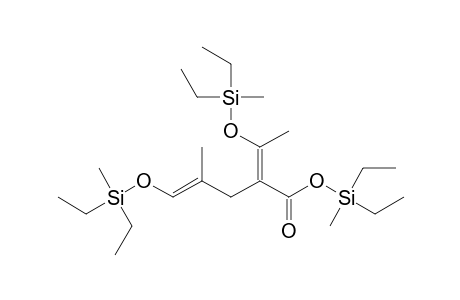 5-[(Diethylmethylsilyl)oxy]-2-[1-[(diethylmethylsilyl)oxy]ethylidene]-4-methyl-4-pentenoic Acid Deithylmethylsilyl Ester