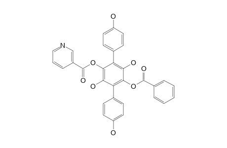 THELEPHANTIN-N;3',4,4'',6'-TETRAHYDROXY-2'-BENZOYLOXY-5'-(3-PYRIDINECARBOXYL)-[1,1':4',1''-TERPHENYL]