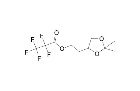 4-(2-Hydroxyethyl)-2,2-dimethyl-1,3-dioxolane, pentafluoropropionate