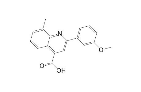 2-(3-Methoxyphenyl)-8-methyl-4-quinolinecarboxylic acid