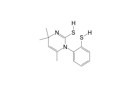 1,4-dihydro-1-(o-mercaptophenyl)-4,4,6-trimethyl-2-pyrimidinethiol