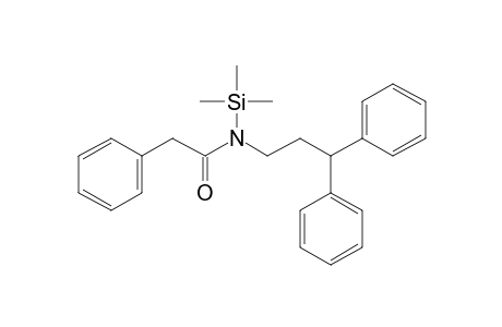 N-(3,3-Diphenylpropyl)-2-phenylacetamide, tms derivative