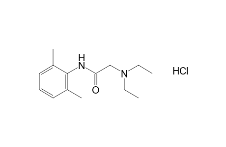 2-(Diethylamino)-2',6'-acetoxylidide, monohydrochloride