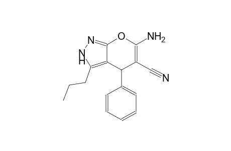 6-Amino-4-phenyl-3-propyl-1,4-dihydropyrano[2,3-c]pyrazole-5-carbonitrile