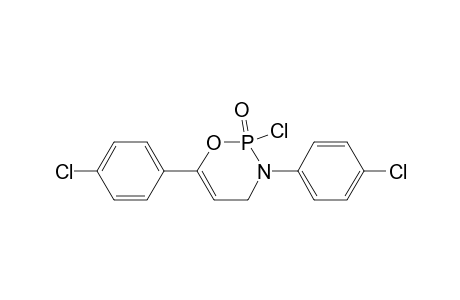 2H-1,3,2-Oxazaphosphorine, 2-chloro-3,6-bis(4-chlorophenyl)-3,4-dihydro-, 2-oxide