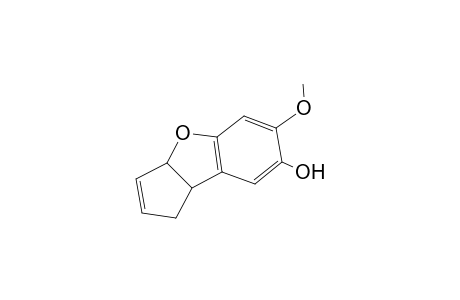 cis-5-Hydroxy-6-methoxy-2,3-(2-cyclopenteno)-2,3-dihydrobenzofuran