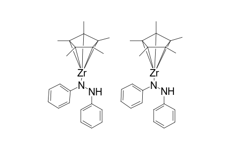 bis{[.eta.(5)-pentamethylcyclopentadienyl][(N'-anilino)phenylamine]zirconium}