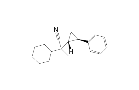 2-cyclohexyl-2-[(1R,2R)-2-phenylcyclopropyl]propanenitrile