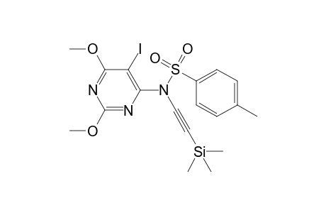 N-(5-Iodo-2,4-dimethoxypyrimidin-6-yl)-6-methyl-N-((trimethylsilyl)ethynyl)-benzenesulfonamide