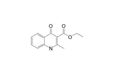 4-hydroxy-2-methyl-3-quinolinecarboxylic acid, ethyl ester