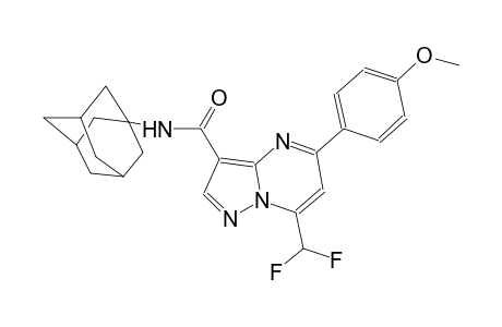 N-(1-adamantyl)-7-(difluoromethyl)-5-(4-methoxyphenyl)pyrazolo[1,5-a]pyrimidine-3-carboxamide