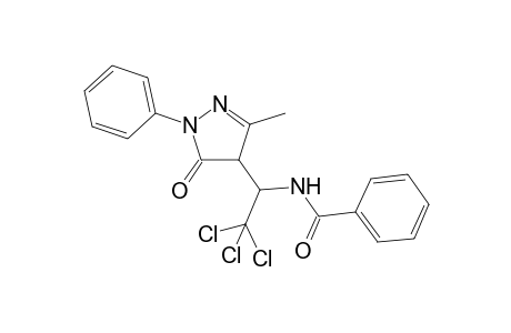 3-Methyl-1-phenyl-4-[1-(N-benzoylamido)-2-trichloroethyl]-2-pyrazoline-5-one