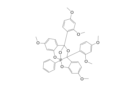 3,4:8,9-BIS-(4'-METHOXYBENZO)-5,7-BIS-(2',4'-DIMETHOXYPHENYL)-1-PHENYL-2,6,10,11-TETRAOXA-1-PHOSPHA-(5)-TRICYCLO-[5.3.1.0(1,5)]-UNDECANE