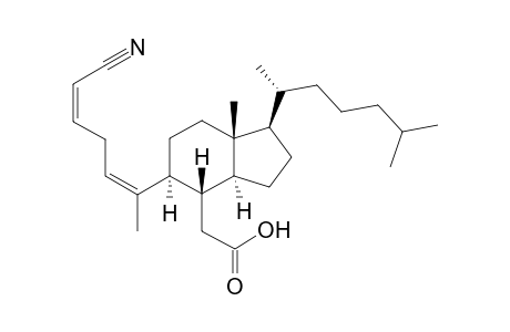 (1,10Z)-5,6-Seco-4-cyano-1(10}-cholesten-6-oic acid