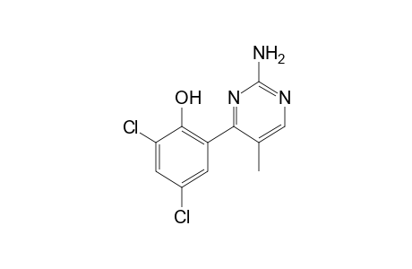 2-(2-amino-5-methyl-4-pyrimidinyl)-4,6-dichlorophenol