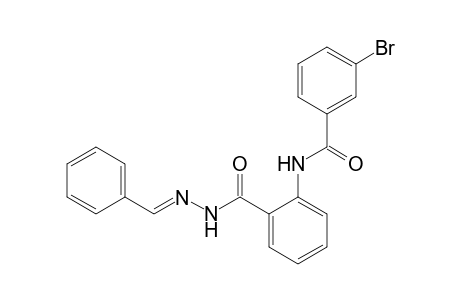 N-(2-([(2E)-2-Benzylidenehydrazino]carbonyl)phenyl)-3-bromobenzamide