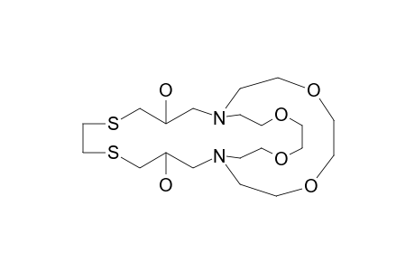 3,10-Dihydroxy-15,18,23,26-tetraoxa-5,8-dithia-1,12-diazabicyclo[10.8.8]-octacosane