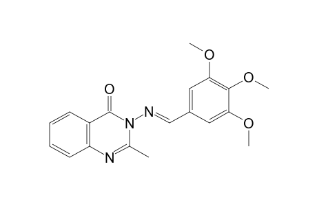 2-methyl-3-[(3,4,5-trimethoxybenzylidene)amino]-4(3H)-quinazolinone