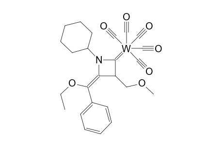 (Z)-pentacarbonyl[1-cyclohexyl-4-(.alpha.-ethoxybenzylidene)-3-methoxymethyl-2-azetidinylidene]tungstene(0)