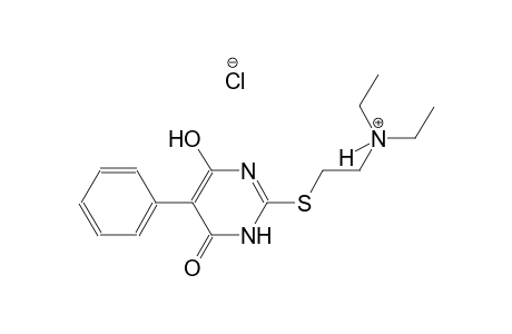 ethanaminium, 2-[(1,6-dihydro-4-hydroxy-6-oxo-5-phenyl-2-pyrimidinyl)thio]-N,N-diethyl-, chloride