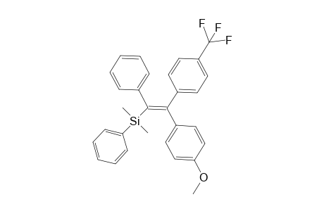 (Z)-1-(Dimethylphenylsilyl)-1-phenyl-2-(4-trifluoromethylphenyl)-2-(4-methoxyphenyl)ethene