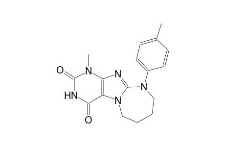 1-methyl-10-(4-methylphenyl)-7,8,9,10-tetrahydro-1H-[1,3]diazepino[2,1-f]purine-2,4(3H,6H)-dione